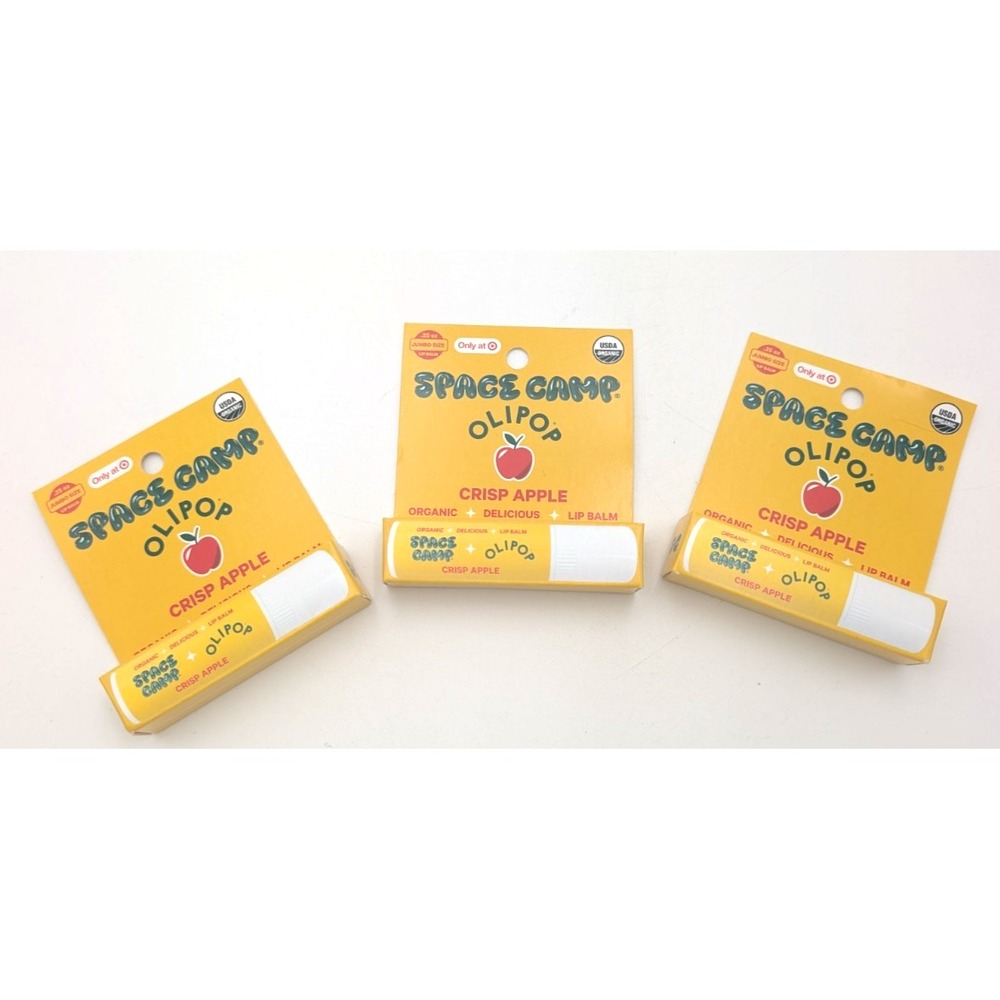 3 Space Camp Olipop Crisp Apple Organic Lip Balm